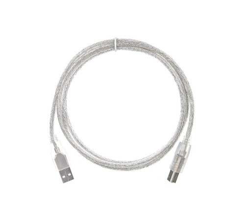 Кабель/ Кабель USB2.0  A-->B (1.5м) Telecom прозрачная изоляция <TUS6995-1.5M>