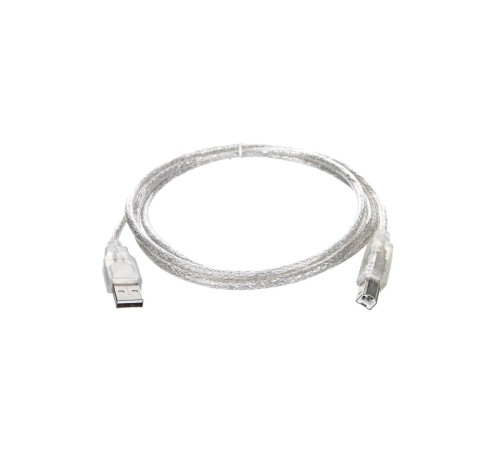 Кабель/ Кабель USB2.0  A-->B (1.5м) Telecom прозрачная изоляция <TUS6995-1.5M>