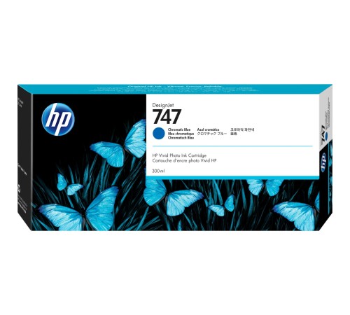 Картридж/ HP 747 300-ml Chromatic Blue Ink Cartridge