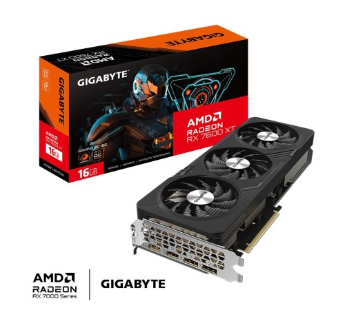 Видеокарта/ VGA GIGABYTE AMD RADEON RX 7600 XT GAMING OC 16G 16GB, GDDR6/128-bit, PCIe 4.0, 2xHDMI 2.1a, 2xDP, 2.6-slot