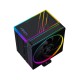 Кулер для процессора ID-COOLING FROZN A610 ARGB LGA20XX/1700/1200/115X/AM5/AM4 (10шт/кор, TDP 250W, PWM, черный, 6 тепл.трубок + медная база, ARGB FAN 120mm) RET