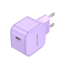 Сетевое зарядное устройство Vention на 1 порт USB С 20W  Фиолетовый, шт.