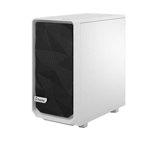 Корпус ПК без блока питания/ Case Fractal Design Meshify 2 Mini TG Clear Tint, Mini-Tower, 1x120mm + 1x140mm, 2xUSB-A 3.2 + 1xUSB 3.2 Type-C mATX, mITX, mDTX White