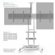 ONKRON мобильная стойка для ТВ 50"-86", макс 105.9кг, белая TS1881