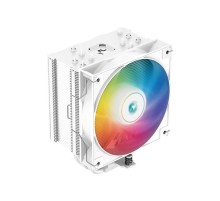 Кулер для процессора DEEPCOOL AG500 WH ARGB LGA1700/1200/115X/AM5/AM4 (12шт/кор, TDP 240W, PWM, ARGB Fan 120mm, 5 тепл. Трубок, Copper Base, белый) RET