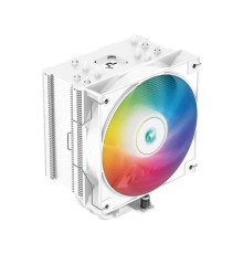 Кулер для процессора DEEPCOOL AG500 WH ARGB LGA1700/1200/115X/AM5/AM4 (12шт/кор, TDP 240W, PWM, ARGB Fan 120mm, 5 тепл. Трубок, Copper Base, белый) RET