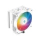Кулер для процессора DEEPCOOL AG500 WH ARGB LGA1700/1200/115X/AM5/AM4 (12шт/кор, TDP 240W, PWM, ARGB Fan 120mm, 5 тепл. Трубок, Copper Base, белый) RET