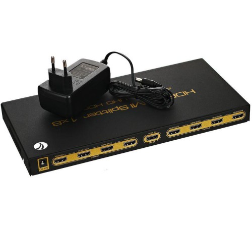 Разветвитель/ Разветвитель VCOM <DD428> HDMI Splitter (1in -> 8out, ver2.0)