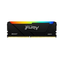 Память оперативная/ Kingston 8GB 3600MT/s DDR4 CL17 DIMM FURY Beast RGB