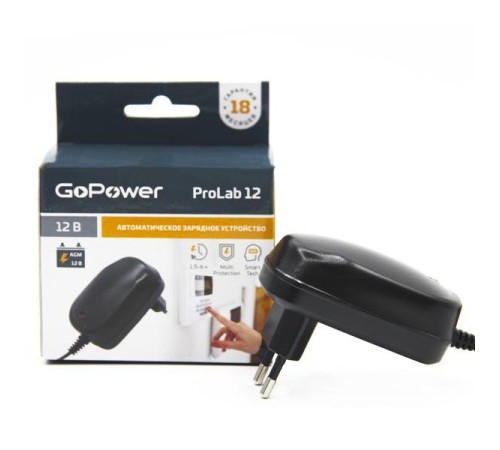 З/У для свинцово-кислотных аккумуляторов 12V GoPower ProLab 12 1.0A (1/100)
