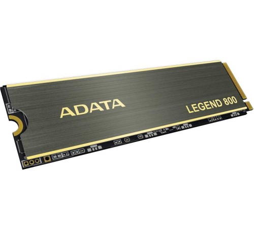 Твердотельный накопитель/ ADATA SSD LEGEND 800, 500GB, M.2(22x80mm), NVMe 1.4, PCIe 4.0 x4, 3D NAND, R/W 3500/2200MB/s, IOPs н.д./н.д., TBW 300, DWPD 0.55, with Heat Sink (3 года) Твердотельный накопитель/ ADATA SSD LEGEND 800, 500GB, M.2(22x80mm), NVMe 1.4, PCIe 4.0 x4, 3D NAND, R/W 3500/2200MB/s, IOPs н.д./н.д., TBW 300, DWPD 0.55, with Heat Sink (3 года)