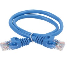 ITK Коммутационный шнур кат. 6 UTP PVC 0,5м синий