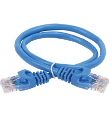 ITK Коммутационный шнур кат. 6 UTP PVC 0,5м синий