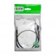 Greenconnect Кабель аудио 0.5m jack 3,5mm/jack 3,5mm, нейлон, черный, желтая окантовка, ультрагибкий, 28 AWG, M/M, Premium GCR-AVC8114-0.5m, экран, стерео
