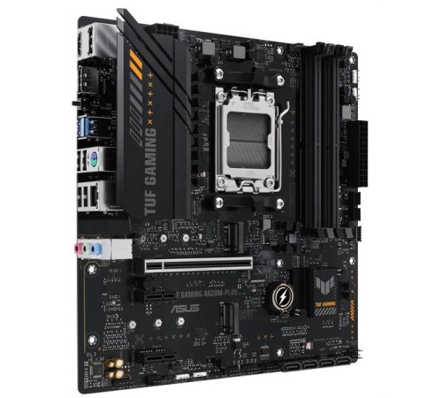 Материнская плата ASUS TUF GAMING A620M-PLUS, AM5, A620, 4*DDR5, 4*SATA, 2*M.2, 2*USB 3.2, 4*USB 2.0, 2*PCIx16, 2*PCIx1, 2*DP+HDMI, mATX; 90MB1EZ0-M0EAY0