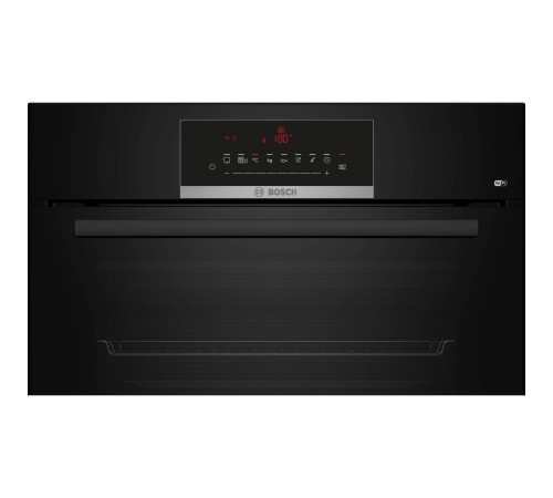 Встраиваемый духовой шкаф Bosch, Serie 6, объем 67 л , 12 режимов нагрева, 4D Hotair, телескопические направляющие, пиролиз, сенсорное управление, 40 автоматических программ, цвет черный