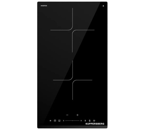 Варочная поверхность Kuppersberg/ Варочная поверхность Kuppersberg, High-Tech, индукция, 30 см, 2 зоны нагрева, 9 уровней мощности, inverter, таймер, пауза, Booster, слайдерное управление, цвет черный