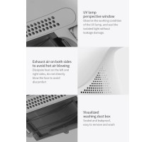 Пылесос для удаления пылевых клещей deerma Mite Vacuum Cleaner CM800 White, 450W, 75dB (Мятая упаковка)