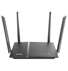 Wi-Fi роутер D-Link Беспроводной двухдиапазонный маршрутизатор AC1200 Wave 2, 1x1000Base-T WAN, 4x1000Base-T LAN, 1хUSB, 3G/LTE, 4 внешние несъемные антенны 5 дБи