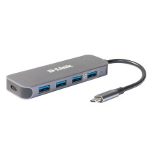 Хаб/ DUB-2340,DUB-2340/A1A USB-C Hub, 3xUSB3.0 + Fast Charge USB3.0 + USB-C/PD3.0