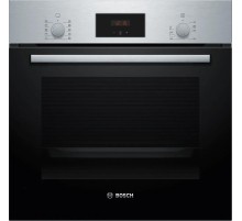 Встраиваемая электрическая духовка BOSCH Serie 2, духовой шкаф,нержавеющая сталь, класс энергоэффективности А, 7 режимов, 3-х слойное остекление, LED-дисплей, утапливаемые переключатели, галогенное освещение, проволочные направляющие, сделано в Турции,