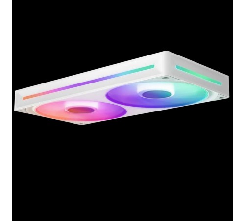 Кулер для корпуса ПК/ Case Cooler NZXT F240 RGB Core (120x120x25mm, 4-pin PWM, RGB, 75.12CFM, 30dBA, 2400RPM, White, Single-Frame RGB Fan Unit)