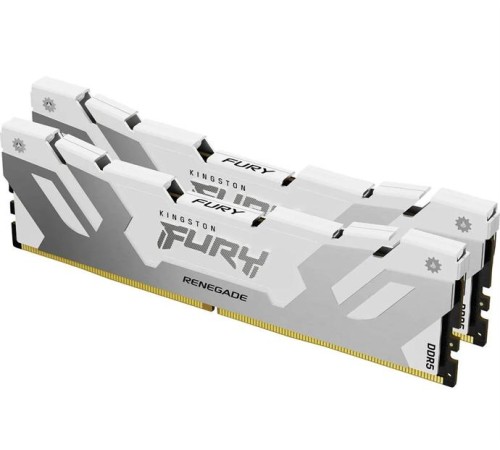Оперативная память Kingston 32GB 8000MT/s DDR5 CL38 DIMM (Kit of 2) FURY Renegade White XMP