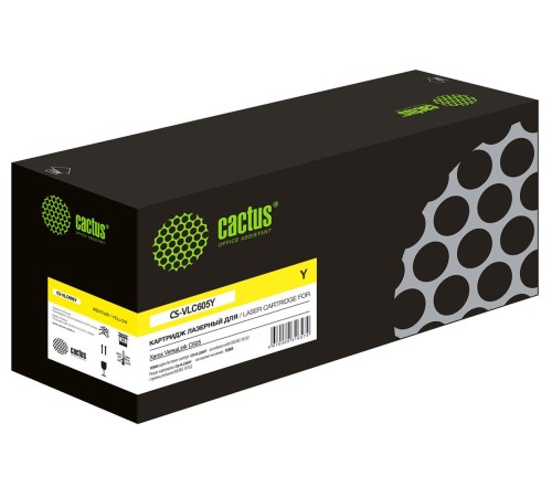-/ Картридж лазерный Cactus CS-VLC605Y 106R03938 желтый (16800стр.) для Xerox VersaLink C605