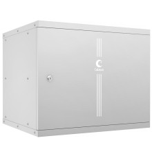 Шкаф настенный Cabeus WSC-05D-9U55/45m Шкаф телекоммуникационный настенный 19" 9U, серия LIGHT разборный, дверь металл, цвет серый