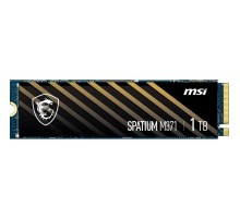 Твердотельный накопитель MSI SSD SPATIUM M371, 1000GB, M.2(22x80mm), NVMe, PCIe 3.0 x4, 3D TLC, R/W 2350/1700, IOPs 90 000/280 000, TBW 210, DWPD 0.12 (5 лет)