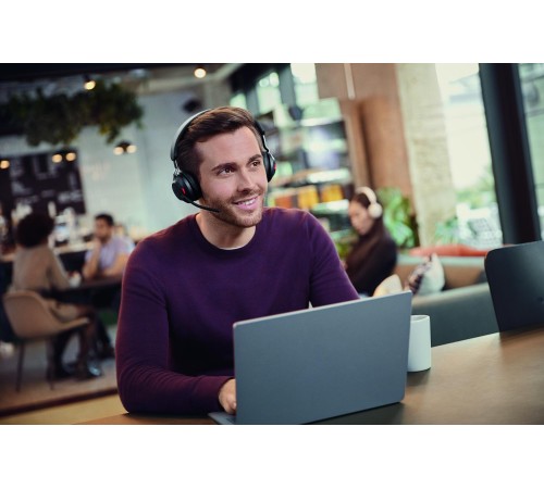 Гарнитура беспроводная/ Jabra Evolve2 65, Link380c MS Stereo Stand Black Гарнитура беспроводная/ Jabra Evolve2 65, Link380c MS Stereo Stand Black