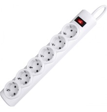 Сетевой фильтр Defender DFS 153 3 м, белый, 6 розеток/ Surge Protector Defender DFS 153 3m, white, 6 outlets