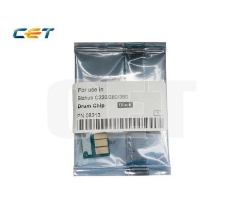 -/ Чип драм-юнита для KONICA MINOLTA Bizhub C220/C280/C360 (CET) Black, (WW), 120000 стр., CET8313