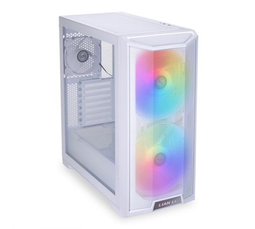 Корпус LIAN LI Lancool 215 Snow White, Medium Case: E-ATX (width: under 280mm), ATX, M-ATX, ITX, 2xUSB 3.0, 1xAudio, Included Fans: 2x200mm 800RPM ARGB, 1x120mm 1100 RPM (незначительное повреждение коробки)