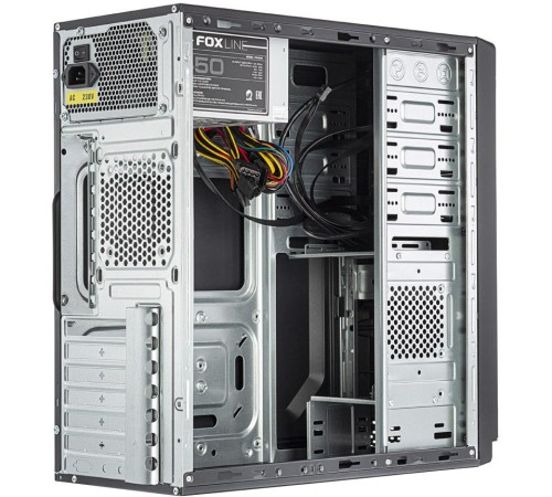Корпус c блоком питания 450 Ватт/ Case Foxline FL-816, ATX, 3x5.25EXT, 1x3.5EXT, 3x3.5INT, 2xUSB2.0+1xUSB3.0, HDA, w/o FAN, w/450W ATX PSU, w/1.2m EU pwr cord
