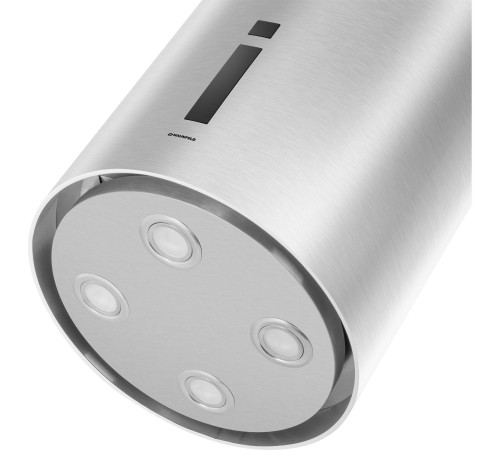 Вытяжка/ Кухонная вытяжка LEE ISLA (sensor) 39 INOX, островная, потолочный монтаж, цилиндрическая, 38 см, 1000 м3/ч, 4 скорости, сенсорное управление, энергоэффективность В, цвет нерж. сталь