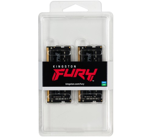 Память оперативная/ Kingston 16GB 3200MT/s DDR4 CL20 SODIMM (Kit of 2) FURY Impact Память оперативная/ Kingston 16GB 3200MT/s DDR4 CL20 SODIMM (Kit of 2) FURY Impact