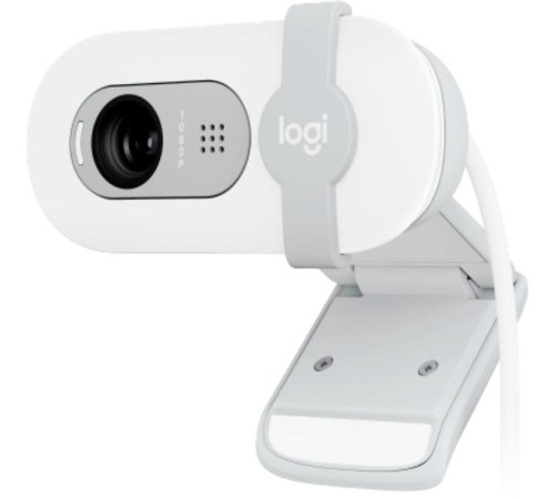 Веб-камера Logitech Webcam Brio 100, 1920x1080, OFF-WHITE, защитная шторка, [960-001617]