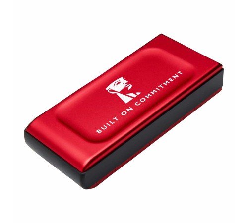 Твердотельный накопитель/ Kingston External SSD XS1000R BOC, 1000GB, Type-C/A, USB 3.2 Gen 2, R/W 1050/1000MB/s, 70x33x14mm, 69g., Red (60 мес)