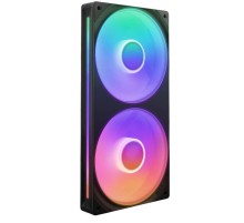 Кулер для корпуса ПК/ Case Cooler NZXT F240 RGB Core (120x120x25mm, 4-pin PWM, RGB, 75.12CFM, 30dBA, 2400RPM, Black, Single-Frame RGB Fan Unit)