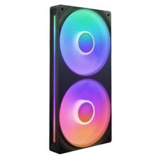 Кулер для корпуса ПК/ Case Cooler NZXT F240 RGB Core (120x120x25mm, 4-pin PWM, RGB, 75.12CFM, 30dBA, 2400RPM, Black, Single-Frame RGB Fan Unit)