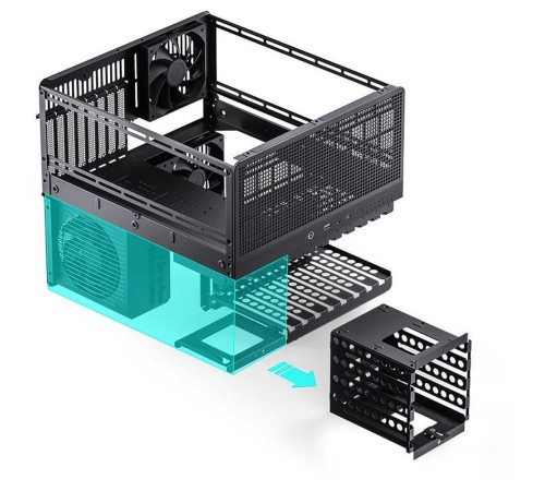 Корпус без блока питания/ Case JONSBO N5, Mini-Tower, 3x120mm, 1xUSB-A 3.0 + 1xUSB-C 3.2, E-ATX, ATX, mATX, mITX Black Корпус без блока питания/ Case JONSBO N5, Mini-Tower, 3x120mm, 1xUSB-A 3.0 + 1xUSB-C 3.2, E-ATX, ATX, mATX, mITX Black