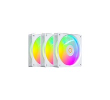 Вентилятор для корпуса Ocypus Gamma F12 Elite WH ARGB 3 IN 1, 120x120x25mm, 4-PIN PWM, 600-1800 RPM, 26 DBA MAX, HYDRO BEARING