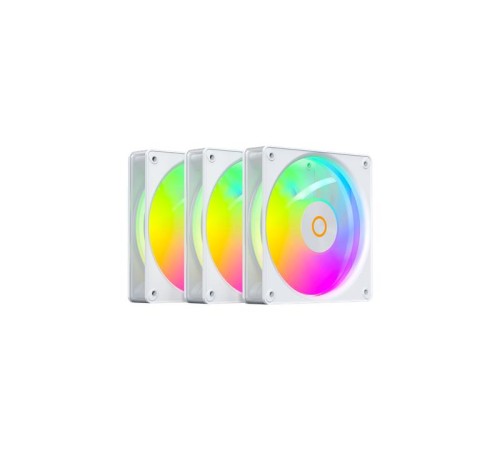 Вентилятор для корпуса Ocypus Gamma F12 Elite WH ARGB 3 IN 1, 120x120x25mm, 4-PIN PWM, 600-1800 RPM, 26 DBA MAX, HYDRO BEARING