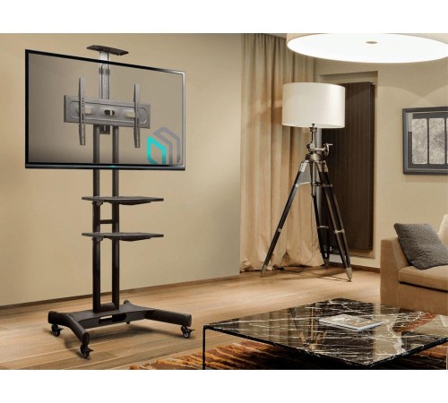 ONKRON мобильная стойка для ТВ и профессиональных дисплеев 40"-70", макс 45.5кг, чёрная TS1552 ONKRON мобильная стойка для ТВ и профессиональных дисплеев 40"-70", макс 45.5кг, чёрная TS1552