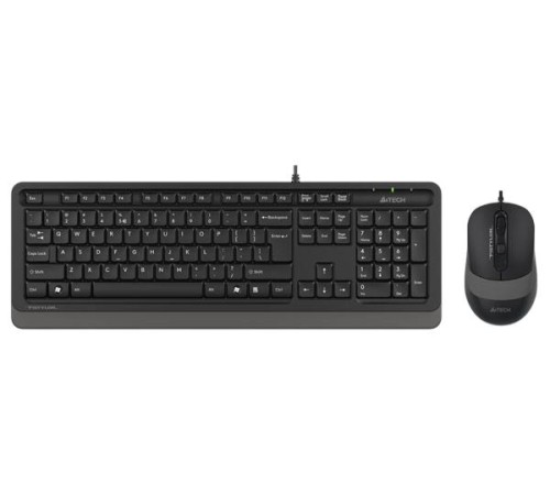 Клавиатура + мышь A4Tech Fstyler F1010 клав:черный/серый мышь:черный/серый USB Multimedia (F1010 GRE F1010 GREY