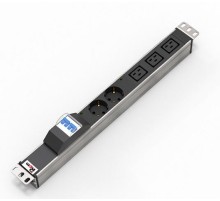 Блок розеток ЦМО Гор блок розеток Rem-32, 1х32А, авт, инд, 2S, 3C19, 19", колодка