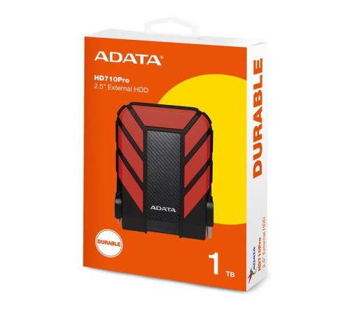 Внешний накопитель Внешний HDD 1TB USB 3.2 Gen 1 COLOR BOX красный