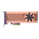 Плата расширения/ QNAP QM2-2P-344A 2 x M.2 22110 or 2280 PCIe (Gen3 x4) NVMe SSD slots, Low-profile flat and Full-height brackets included.