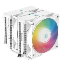 Кулер для процессора DEEPCOOL AG620 DIGITAL WH ARGB LGA1700/1200/115X/AM5/AM4 (8шт/кор, TDP 260W, PWM, DUAL Fan 120mm, 6 тепл. трубок, белый) RET (R-AG620-WHADMN-G-2)